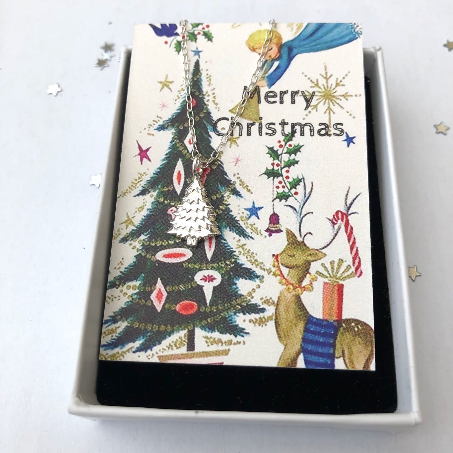 Sterling Silver Christmas Tree Pin Brooch