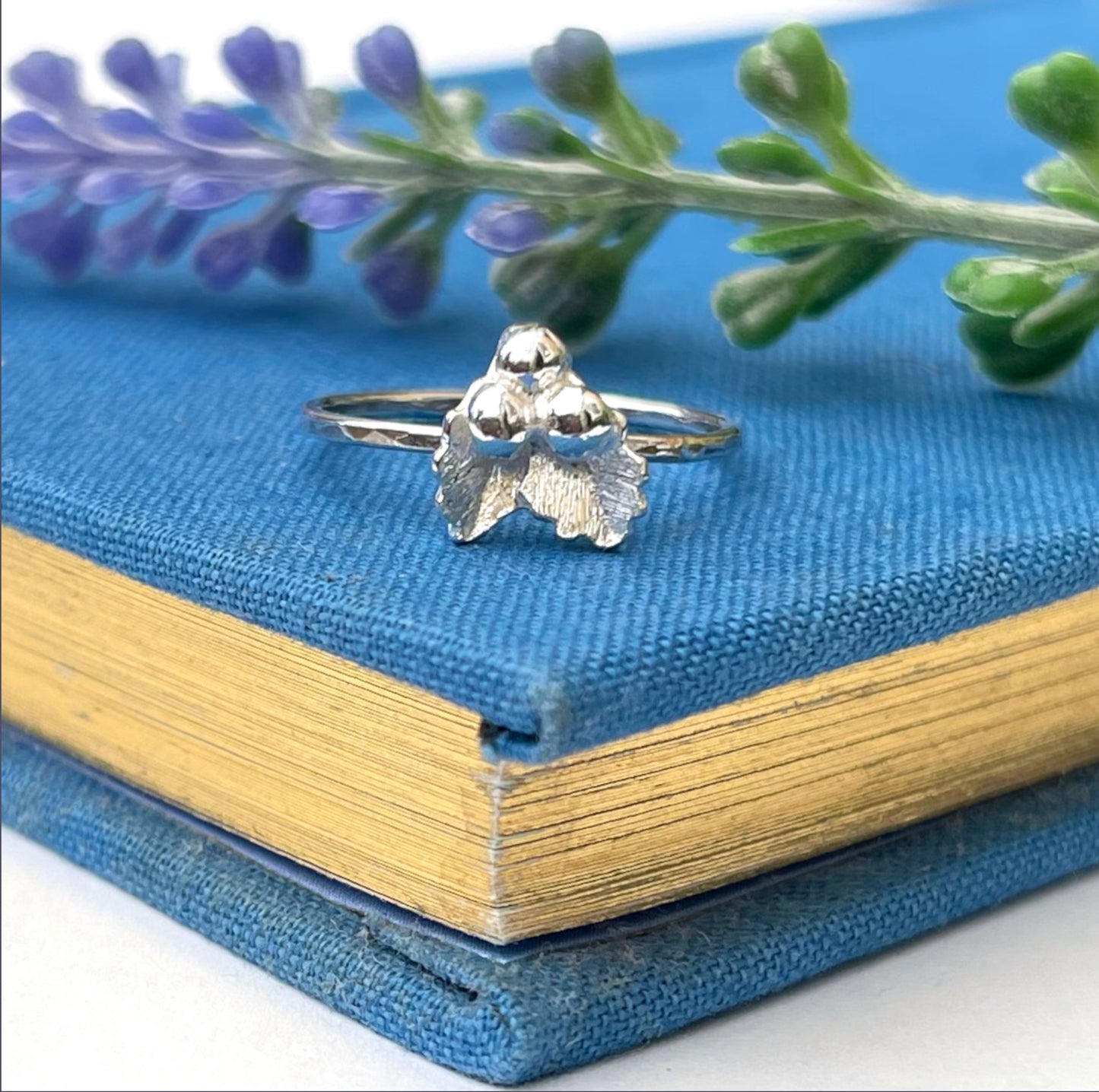 sterling Silver Holly Ring