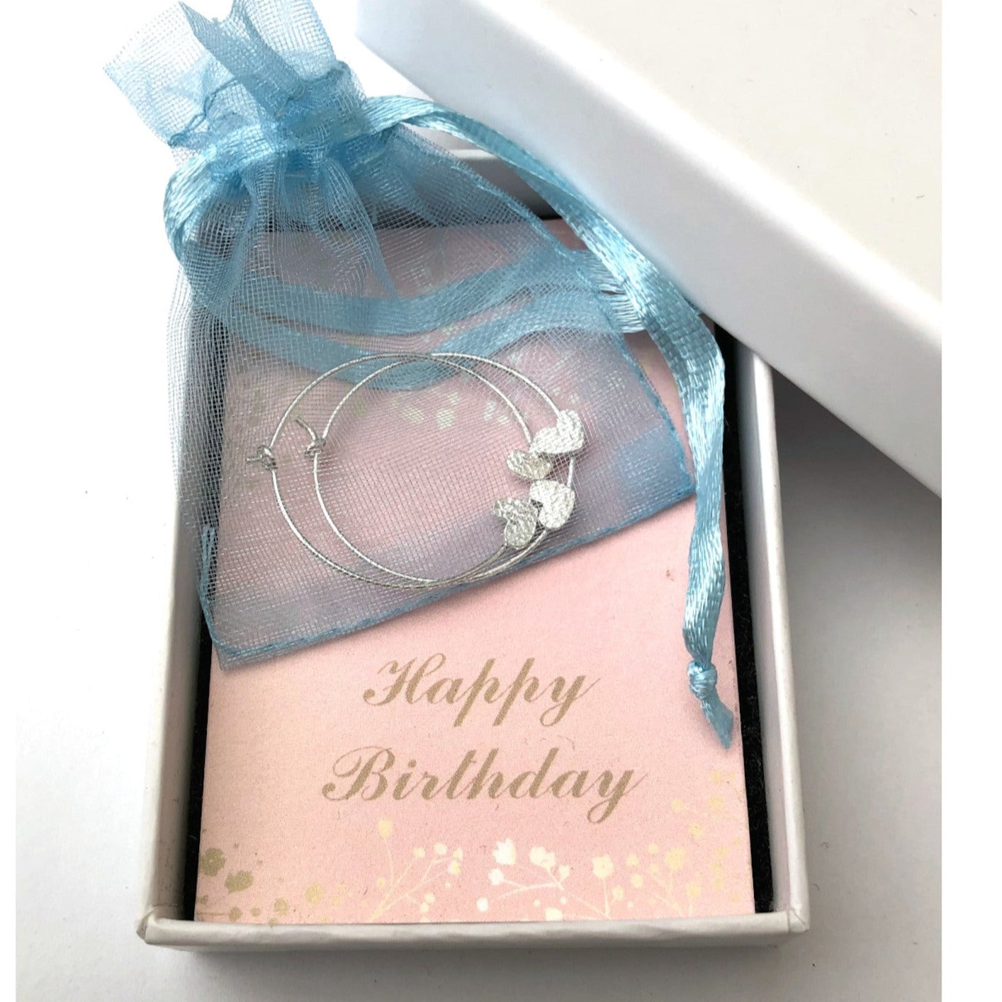 Sterling Silver Reindeer Hoop Earrings