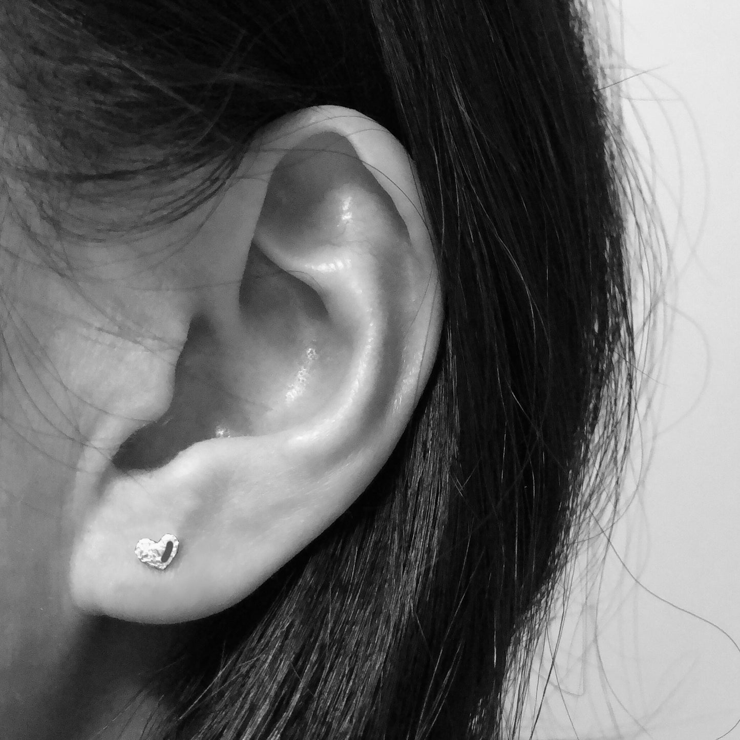 Thank You Teacher Mismatched Heart Sterling Silver stud Earrings