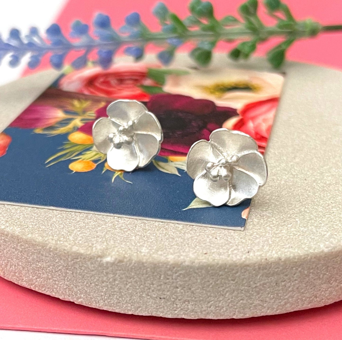 sterling silver flower jewellery