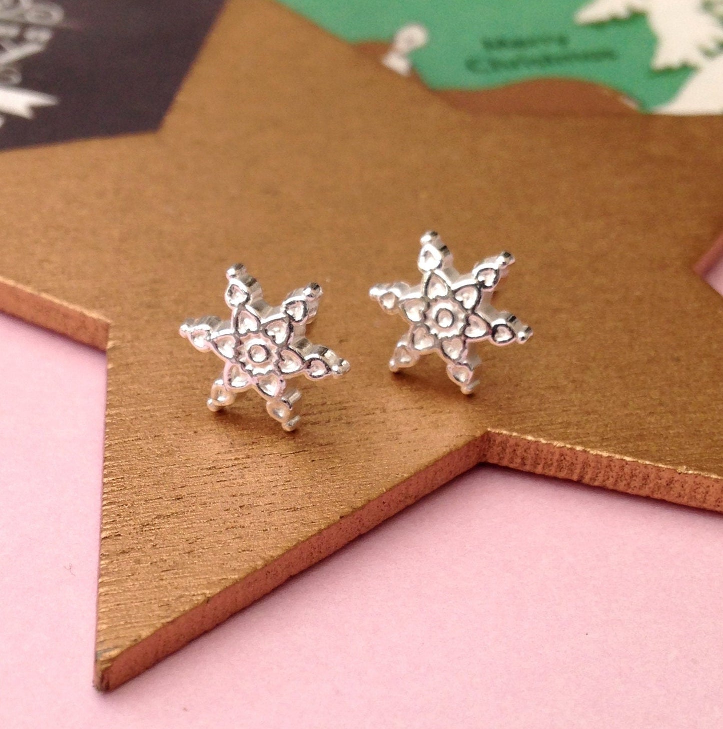 Mix And Match Sterling Silver Mismatched Christmas Earrings