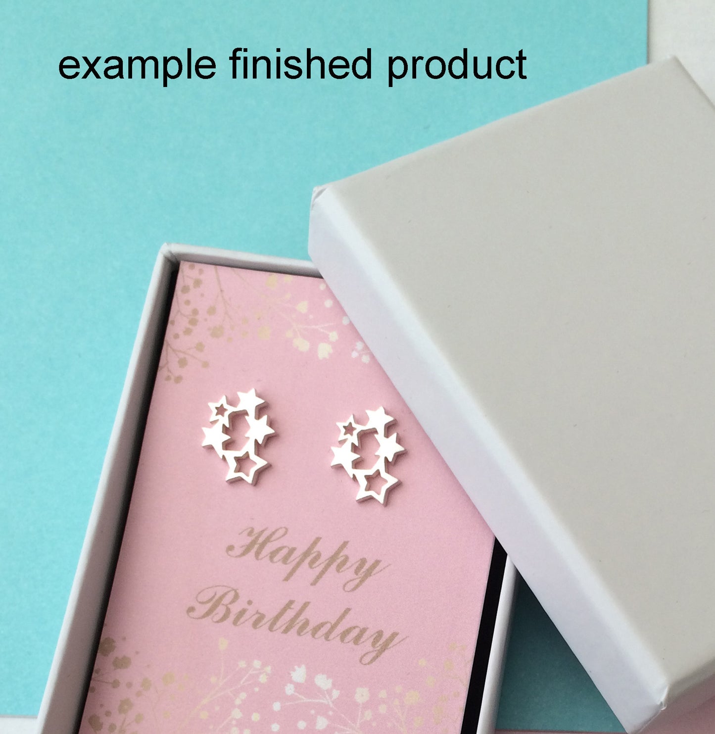 Personalised Sterling Silver Zodiac Star Sign And Initial Star Earrings