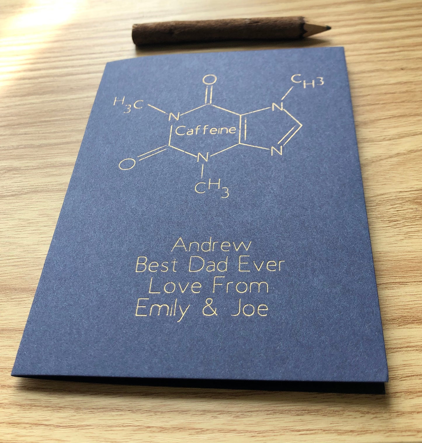 coffee chemistry structure card 