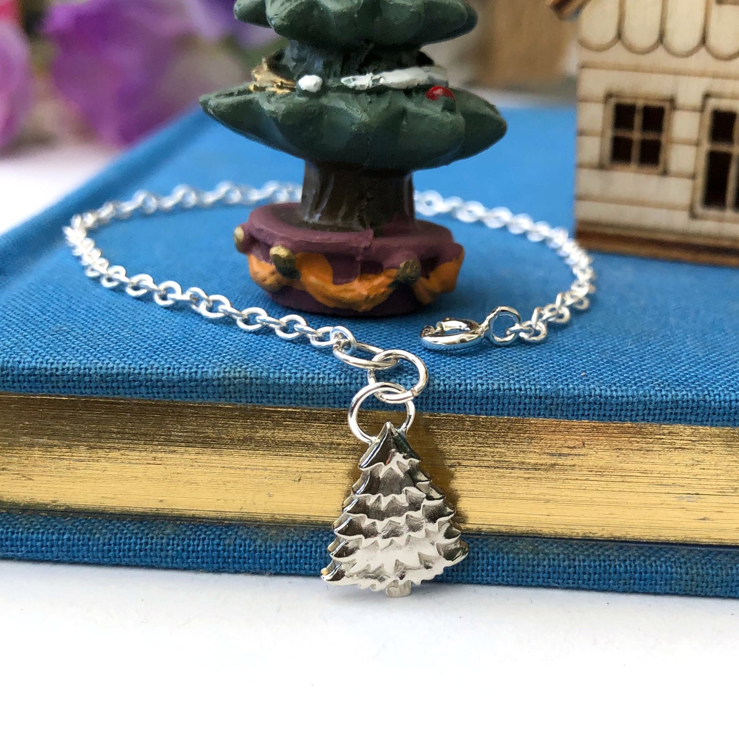 Sterling Silver Christmas Tree Bracelet