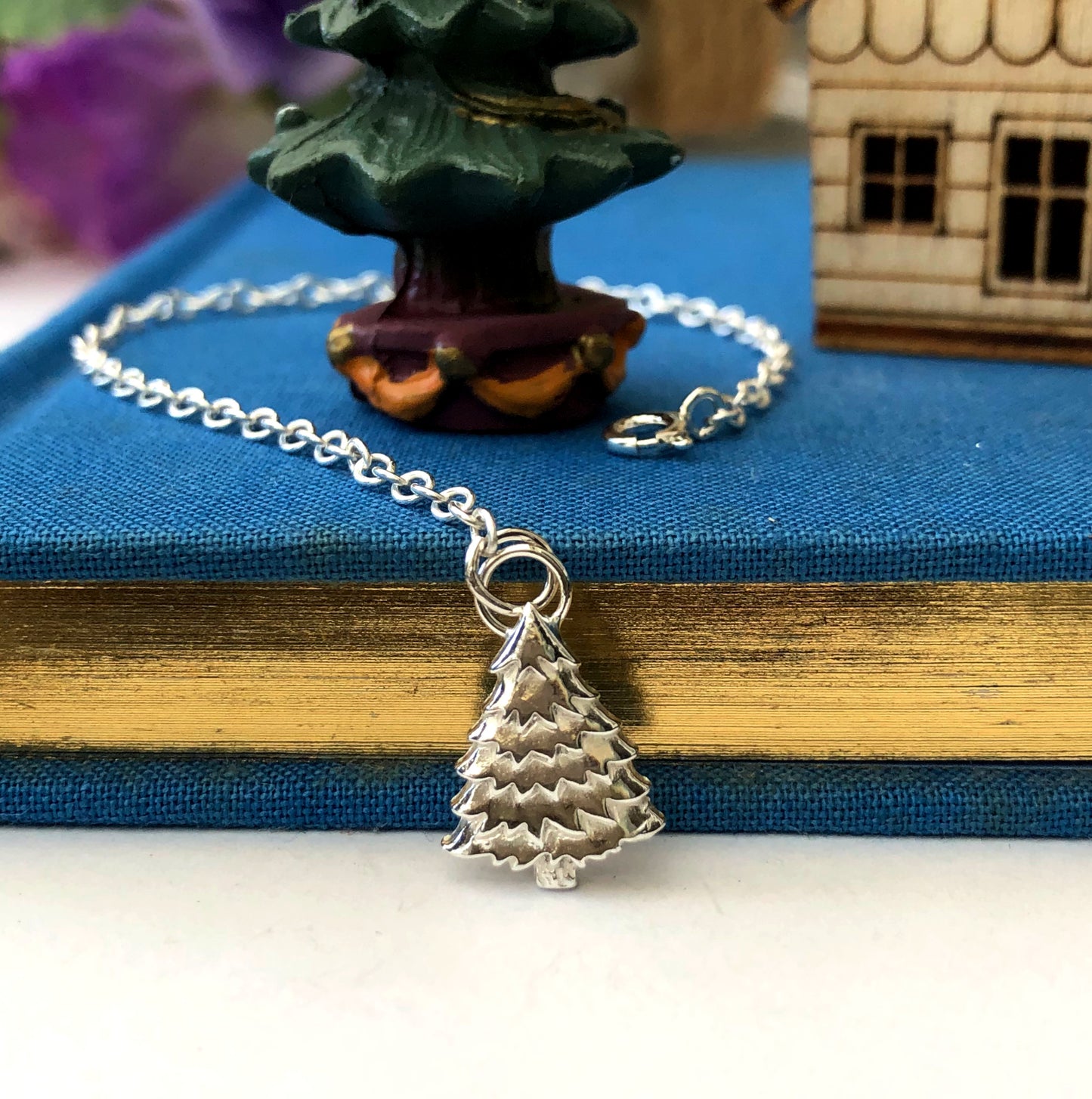 Sterling Silver Christmas Tree Bracelet