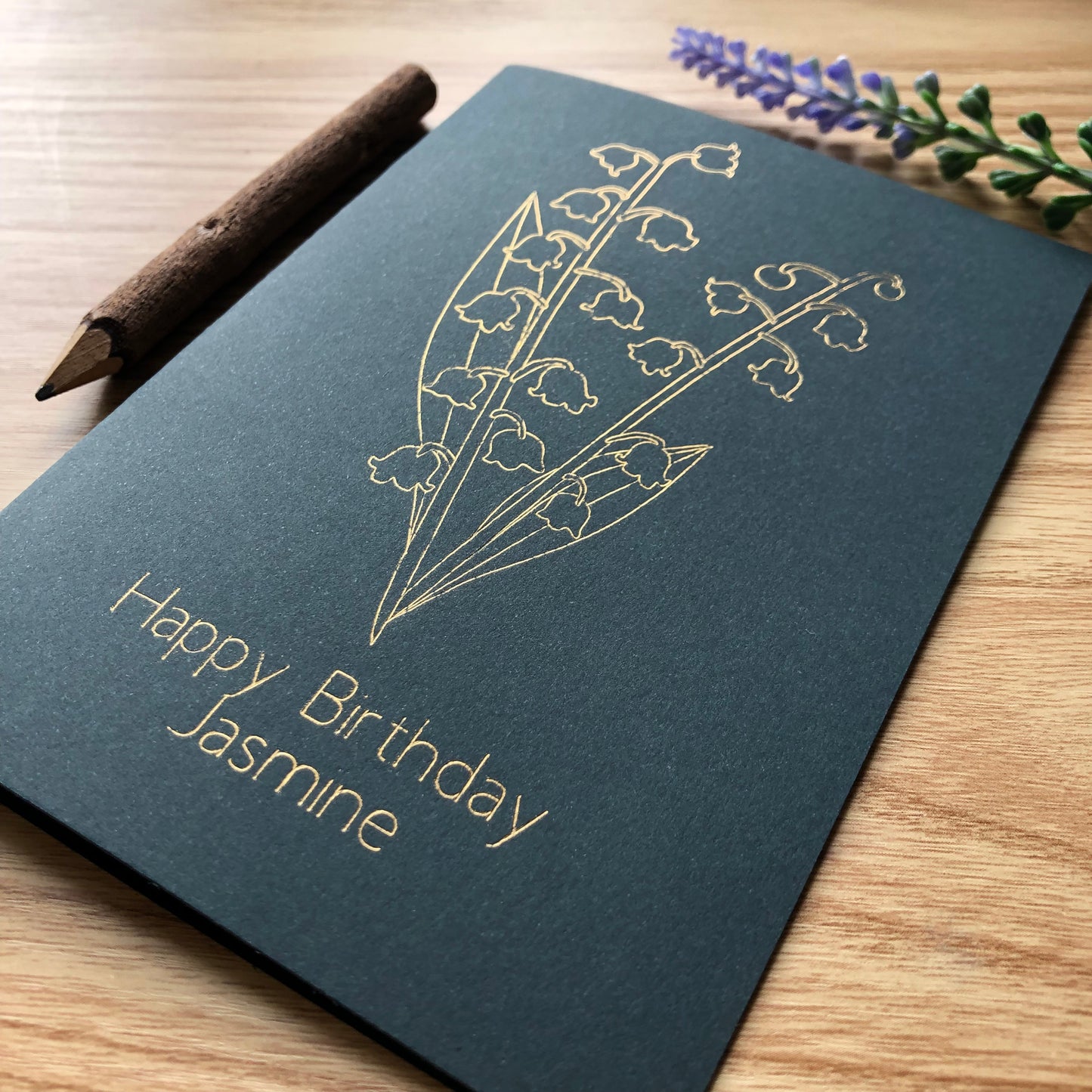 luxury gold foil birthday card