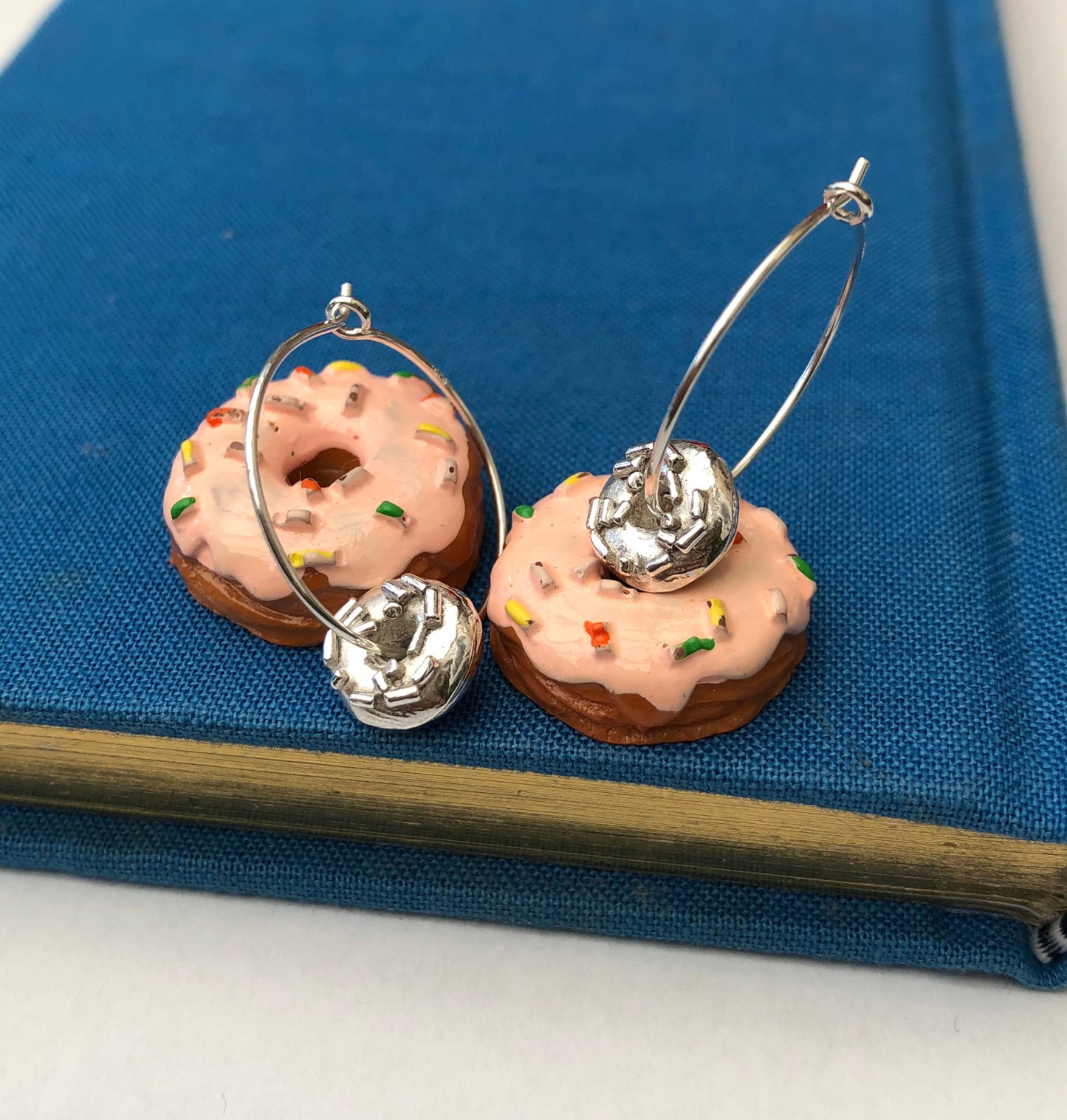 Sterling Silver Doughnut Hoop Earrings