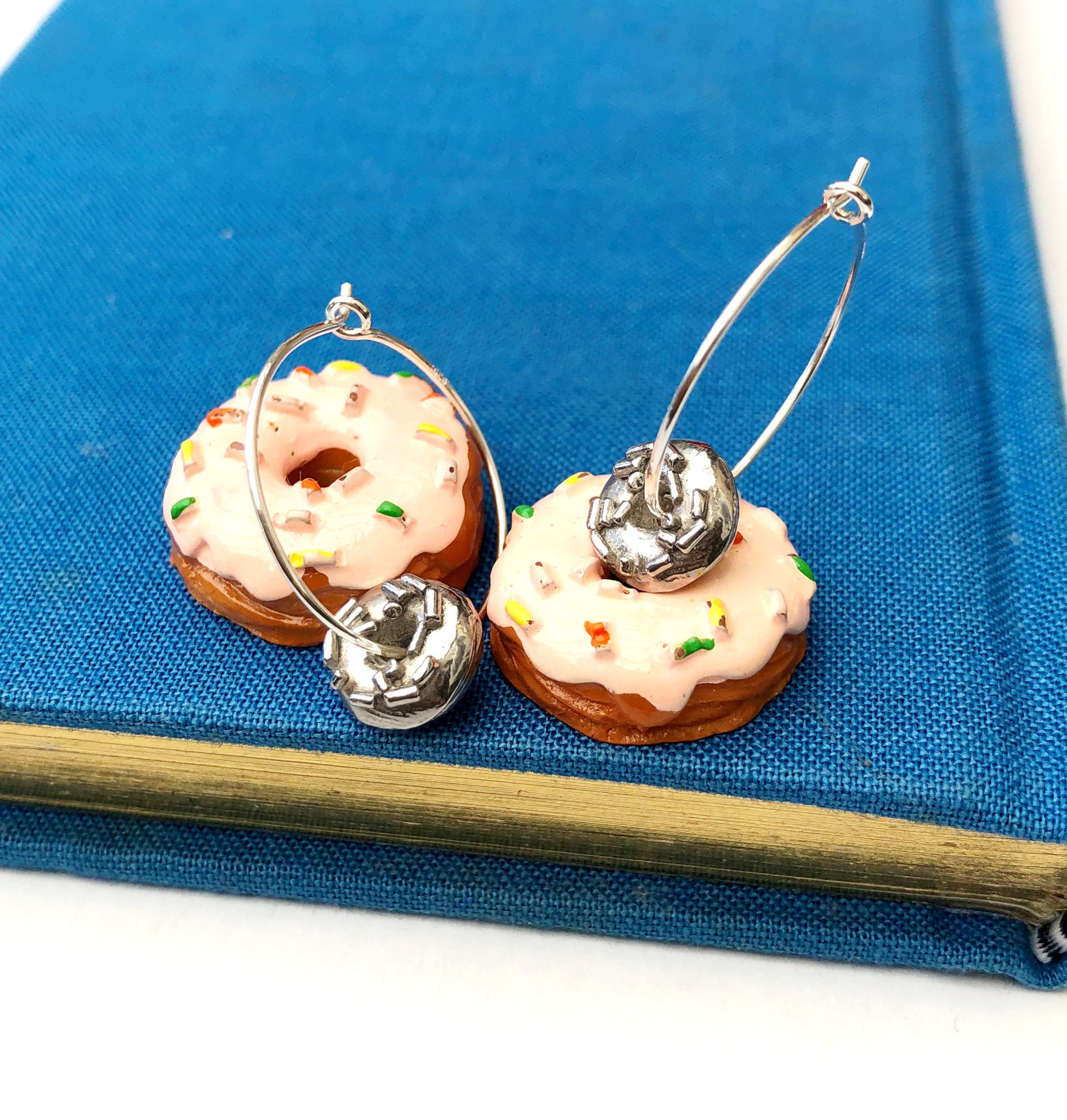 Sterling Silver Doughnut Hoop Earrings – a ring a day