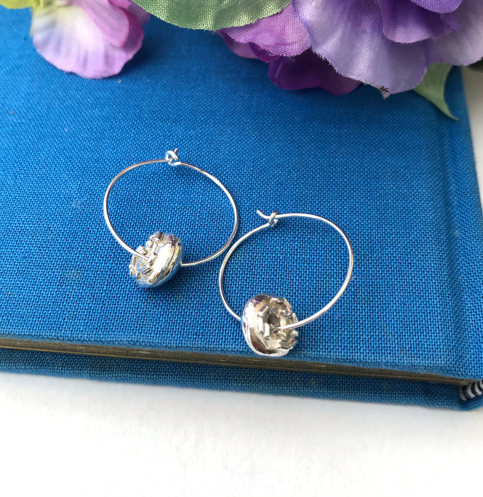 Sterling Silver Doughnut Hoop Earrings – a ring a day