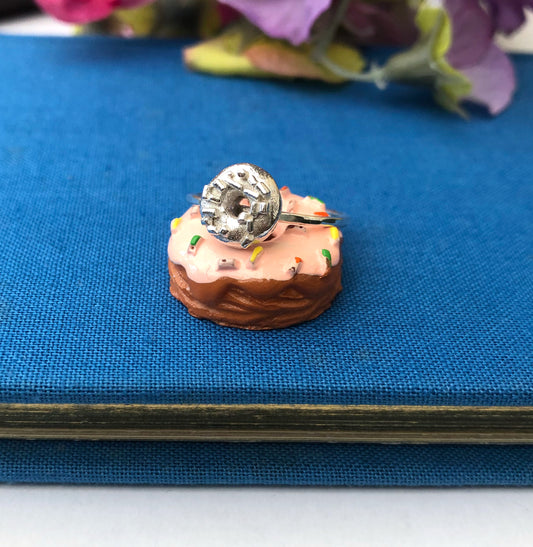 Sterling Silver mini Doughnut Ring