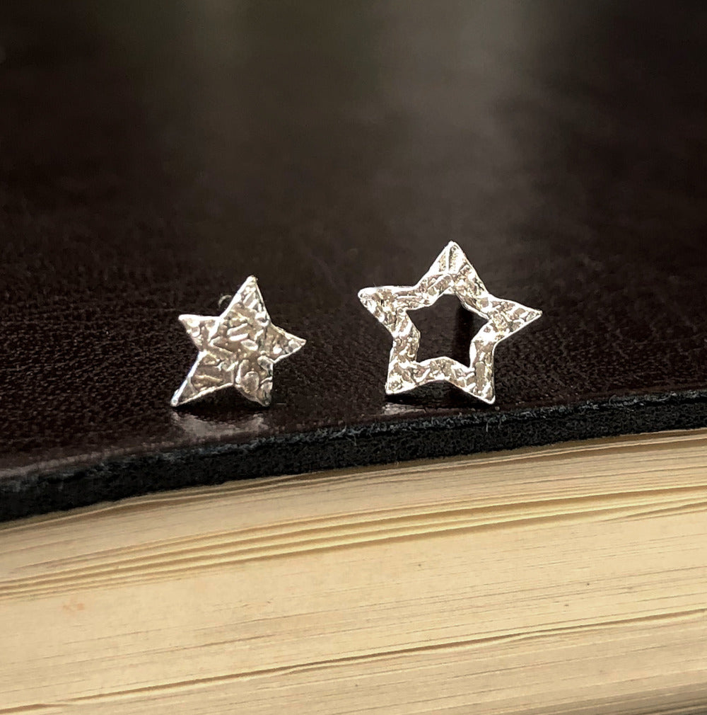 Pair Your Own Mini Star And Moon Earrings, Sterling Silver Mismatched Earrings
