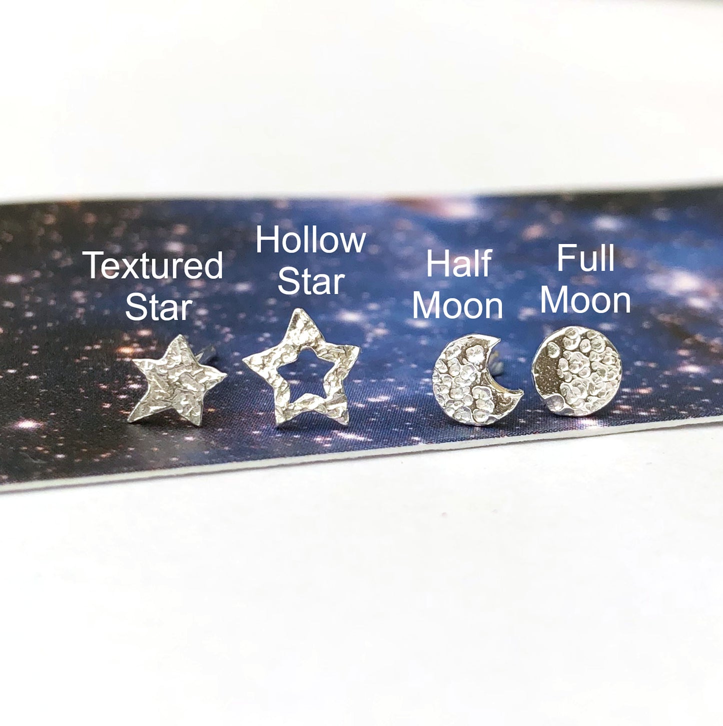 Pair Your Own Mini Star And Moon Earrings, Sterling Silver Mismatched Earrings