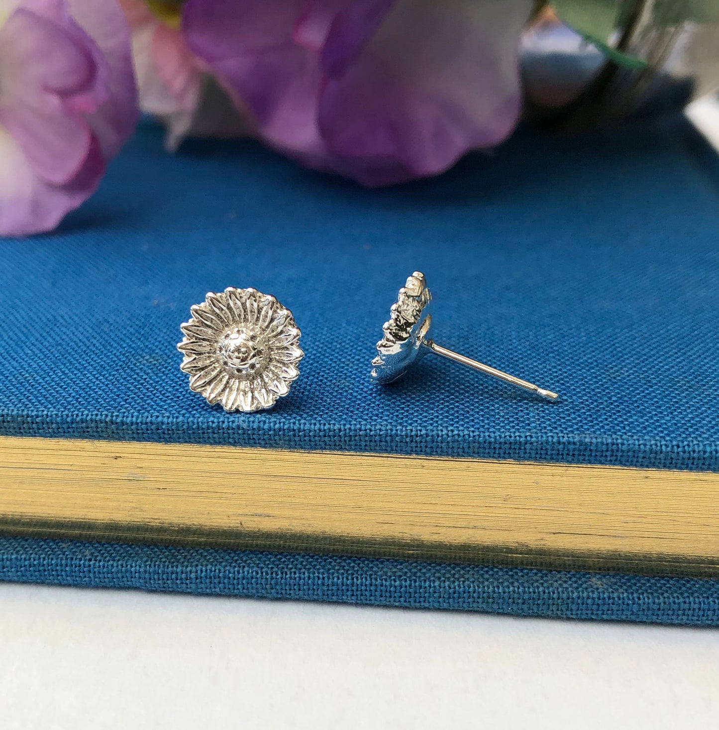 sunflower stud earrings 