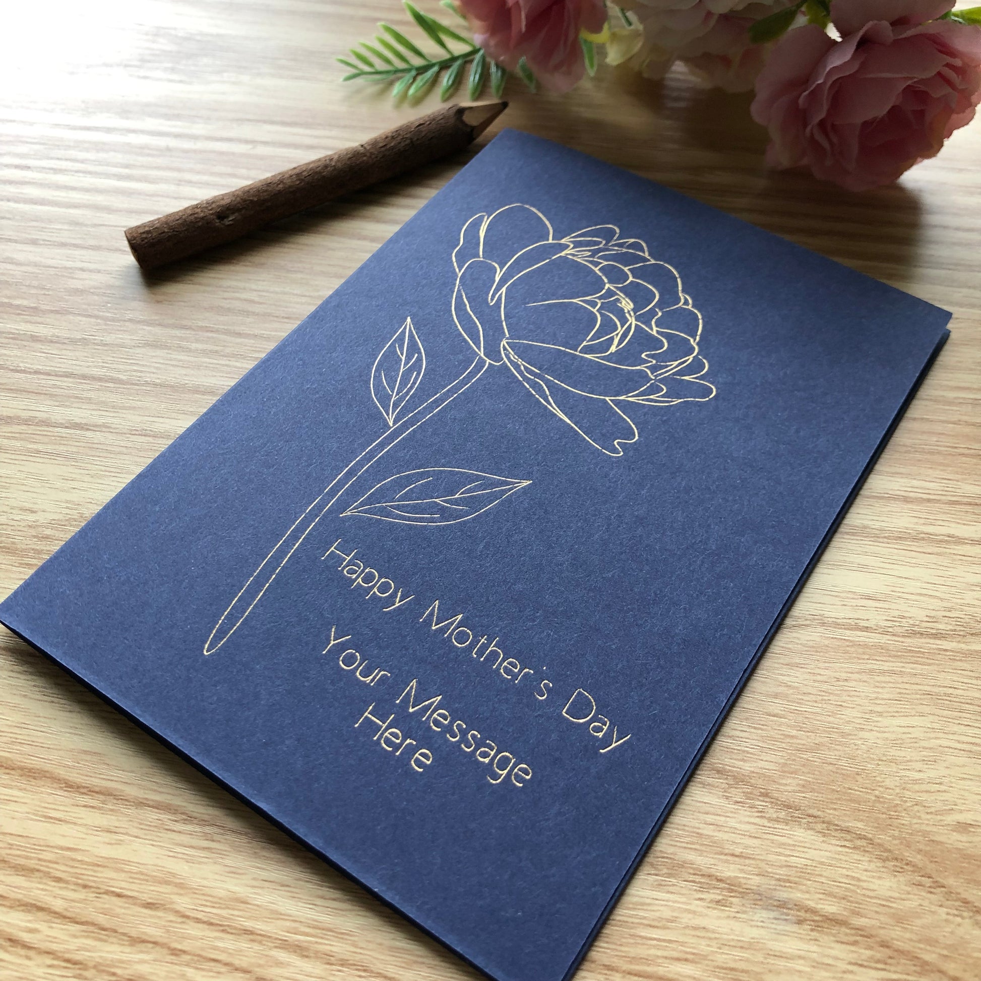 create your own flower card 