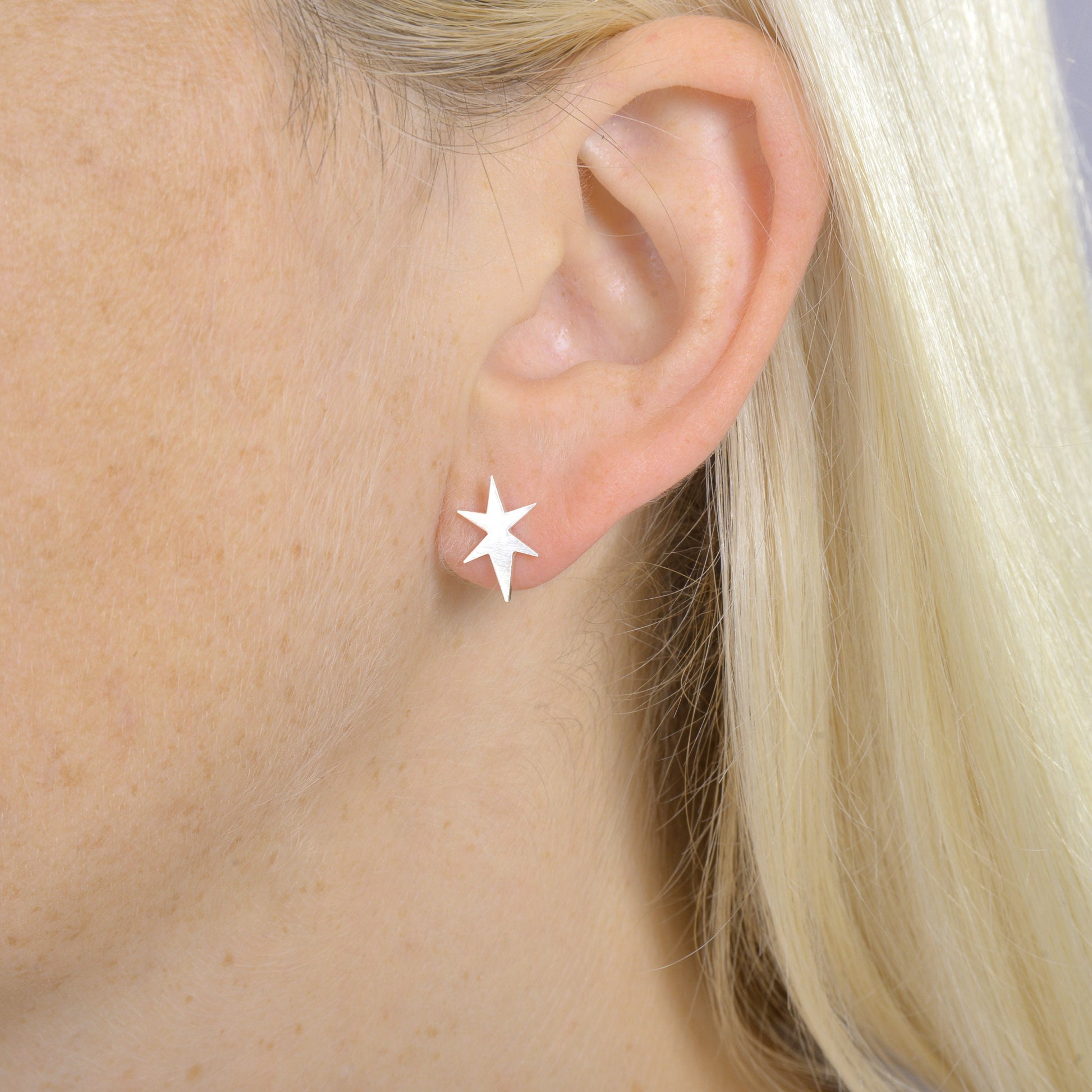 small northern star stud earrings
