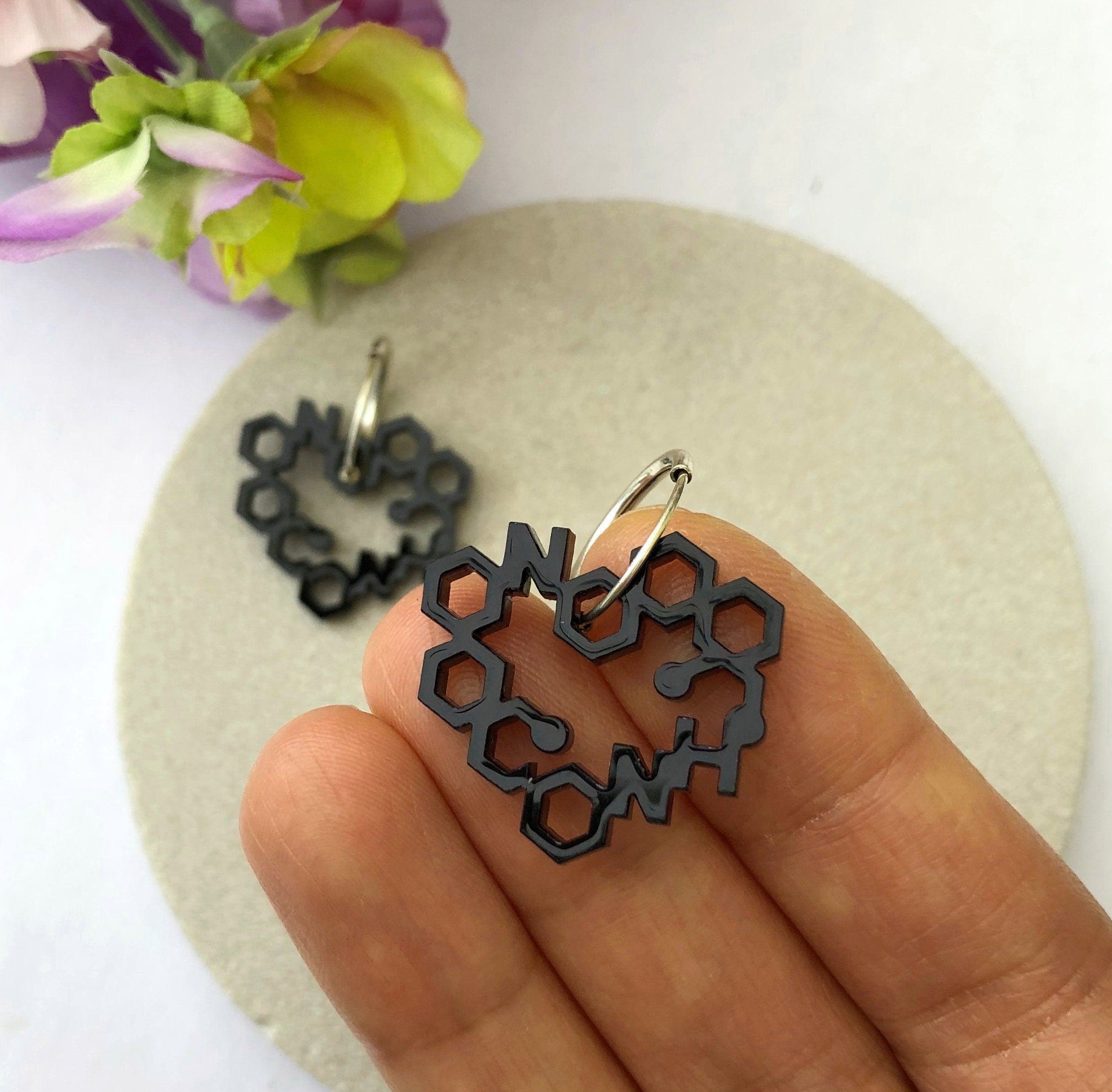 Chemistry earrings clearance