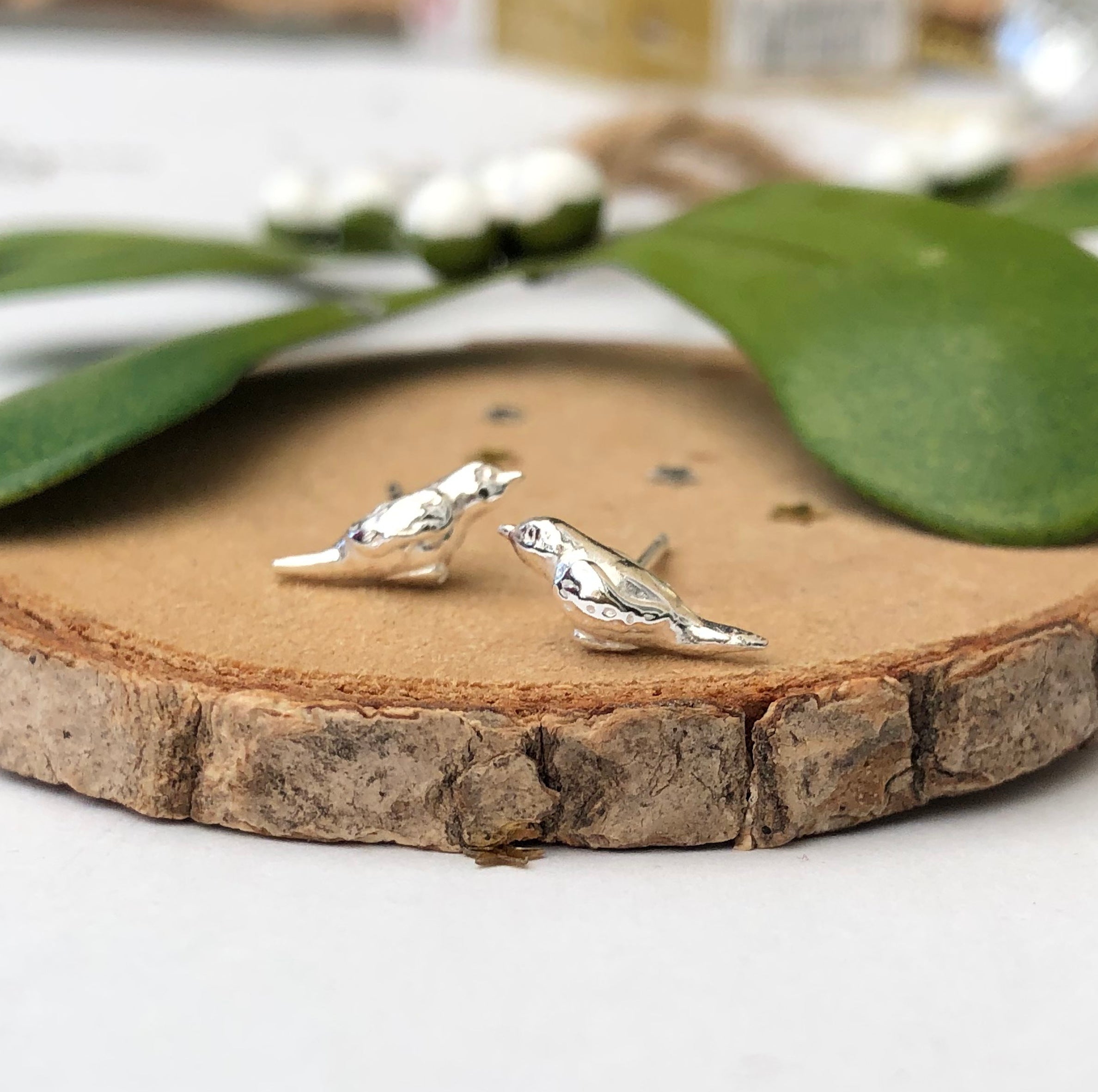 Sterling Silver and Copper Bird House Earrings - Handmade Jewellery UK  Odissa